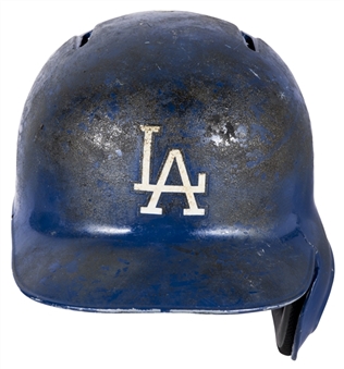 2015 Kiké Hernandez Game Used Los Angeles Dodgers Postseason Batting Helmet (MLB Authenticated)